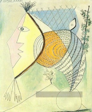  1936 - Personnage au coquillage Tete de femme 1936 cubiste